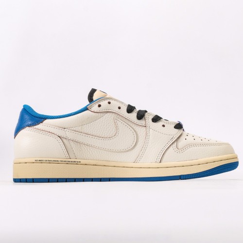 Air Jordan 1 Low Fragment Design x Sail Military Blue